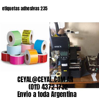 etiquetas adhesivas 235
