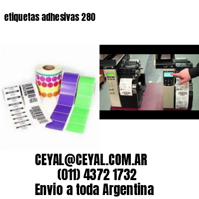 etiquetas adhesivas 280