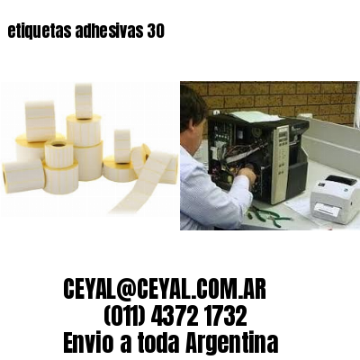 etiquetas adhesivas 30