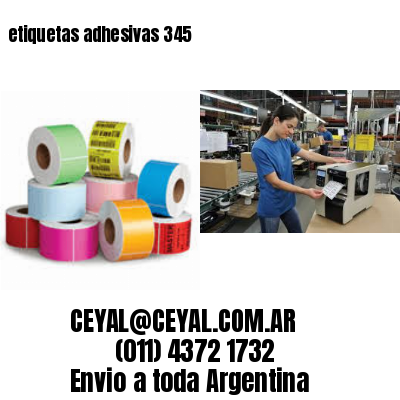 etiquetas adhesivas 345