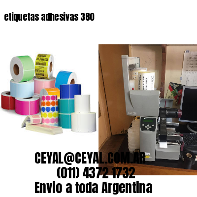 etiquetas adhesivas 380