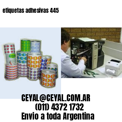 etiquetas adhesivas 445