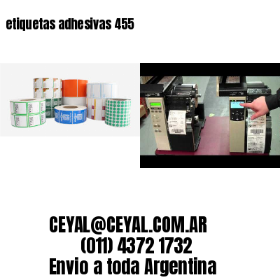 etiquetas adhesivas 455