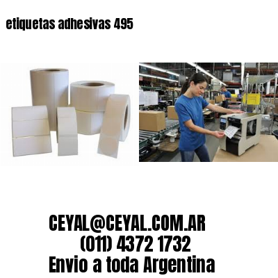 etiquetas adhesivas 495