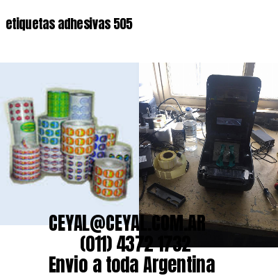 etiquetas adhesivas 505
