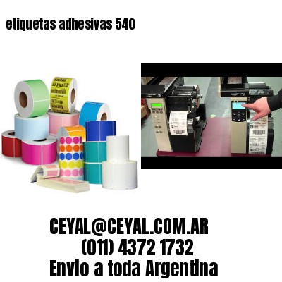 etiquetas adhesivas 540