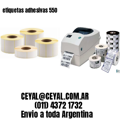 etiquetas adhesivas 550