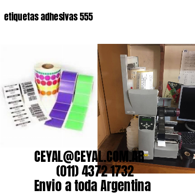 etiquetas adhesivas 555