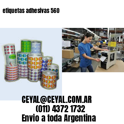 etiquetas adhesivas 560