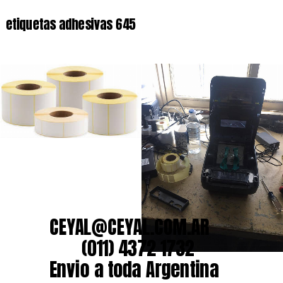 etiquetas adhesivas 645