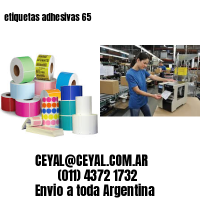 etiquetas adhesivas 65