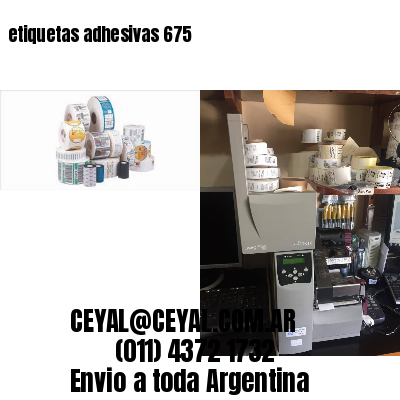 etiquetas adhesivas 675