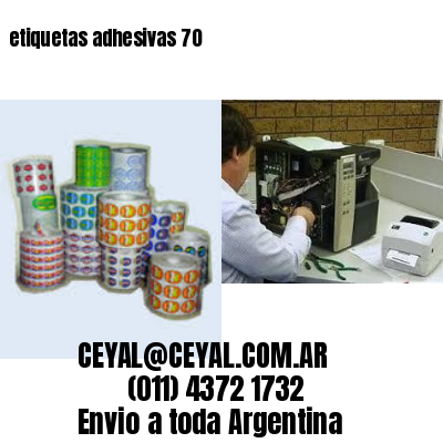 etiquetas adhesivas 70