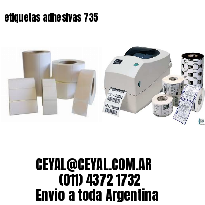 etiquetas adhesivas 735