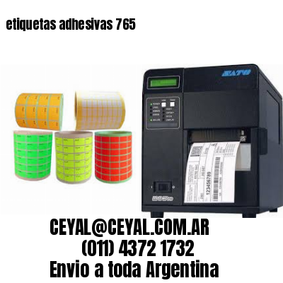 etiquetas adhesivas 765
