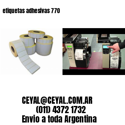 etiquetas adhesivas 770