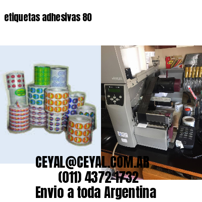 etiquetas adhesivas 80
