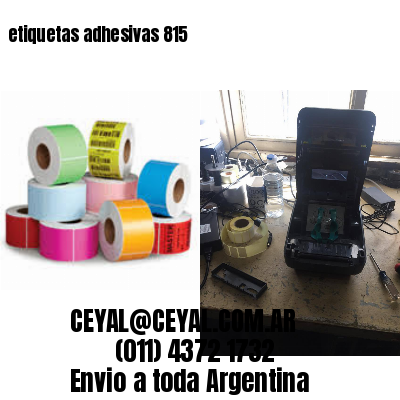 etiquetas adhesivas 815
