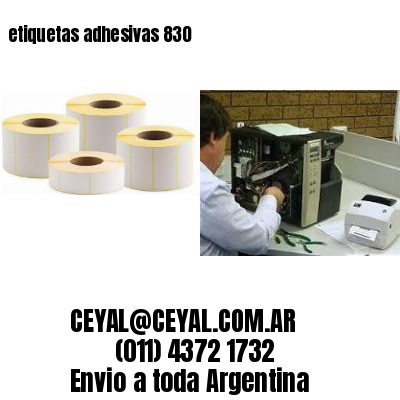 etiquetas adhesivas 830