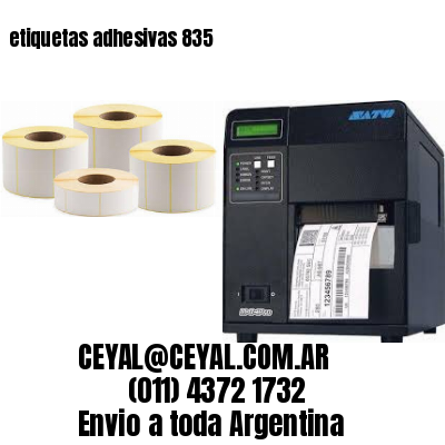 etiquetas adhesivas 835