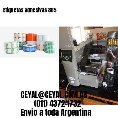 etiquetas adhesivas 865