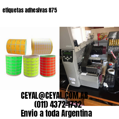 etiquetas adhesivas 875