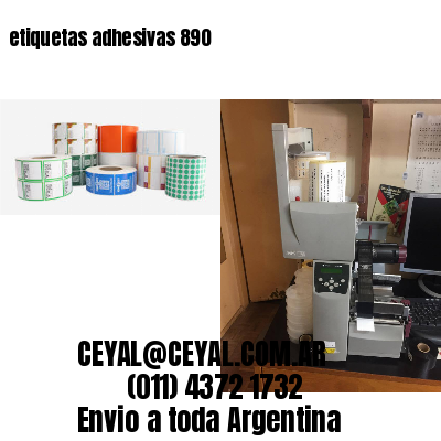 etiquetas adhesivas 890