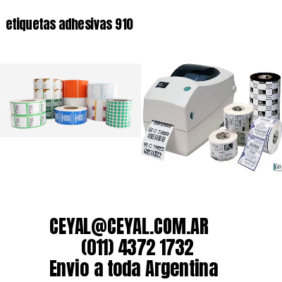 etiquetas adhesivas 910