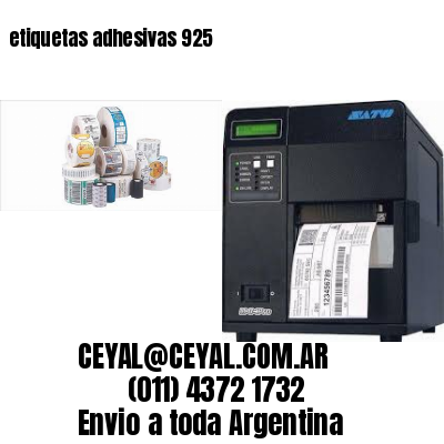 etiquetas adhesivas 925