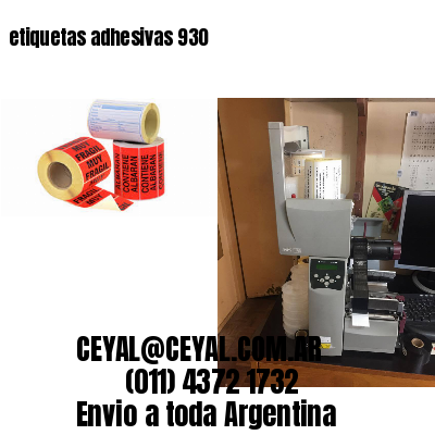 etiquetas adhesivas 930