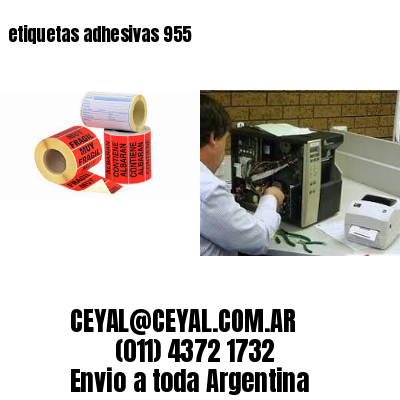 etiquetas adhesivas 955
