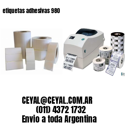 etiquetas adhesivas 980