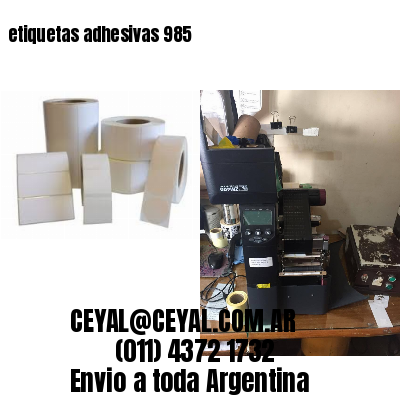 etiquetas adhesivas 985