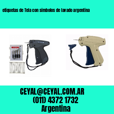 etiquetas de Tela con simbolos de lavado argentina