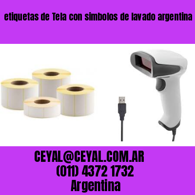 etiquetas de Tela con simbolos de lavado argentina