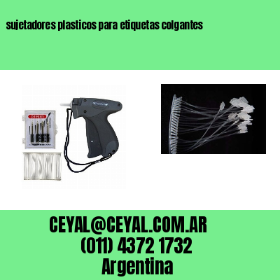 sujetadores plasticos para etiquetas colgantes