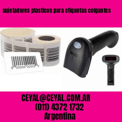 sujetadores plasticos para etiquetas colgantes