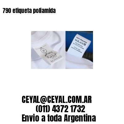 790 etiqueta poliamida