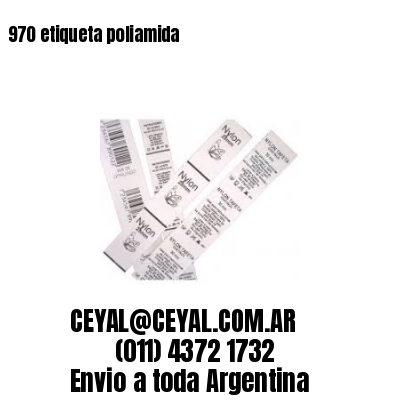 970 etiqueta poliamida