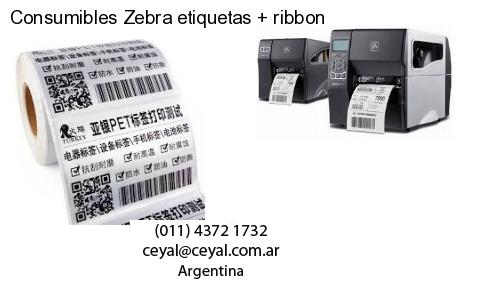 Consumibles Zebra etiquetas ribbon