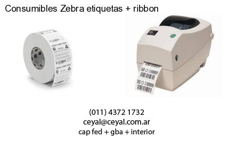 Consumibles Zebra etiquetas ribbon