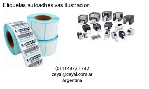 Etiquetas autoadhesivas ilustracion