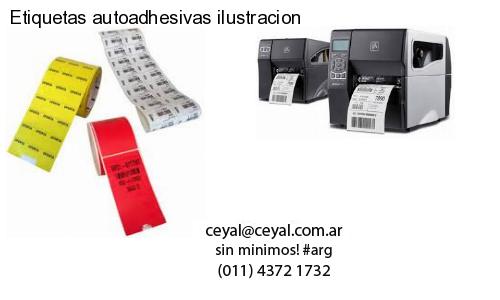 Etiquetas autoadhesivas ilustracion