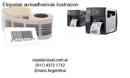 Etiquetas autoadhesivas ilustracion