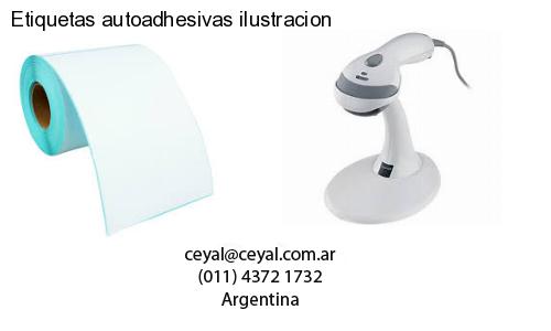 Etiquetas autoadhesivas ilustracion