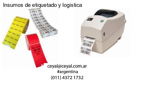 Insumos de etiquetado y logistica