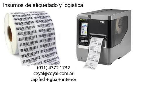 Insumos de etiquetado y logistica