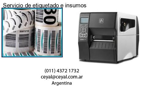 Servicio de etiquetado e insumos