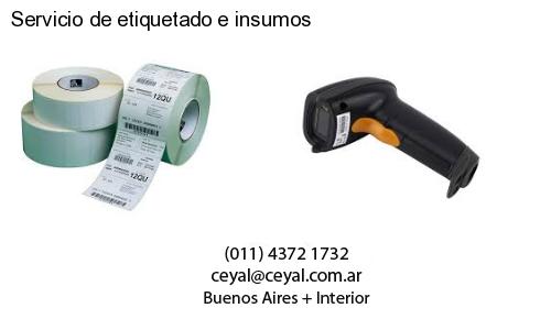 Servicio de etiquetado e insumos