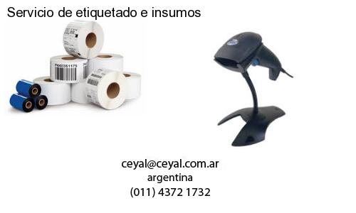 Servicio de etiquetado e insumos